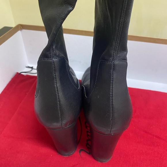 Christian Louboutin Black Over the Knee Boots - Picture 4 of 10